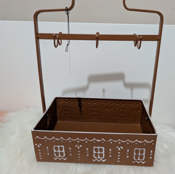 Willow & Riley Rustic Gingerbread Decor Kitchen Caddy Metal Organizer New! - Picture 7 of 12